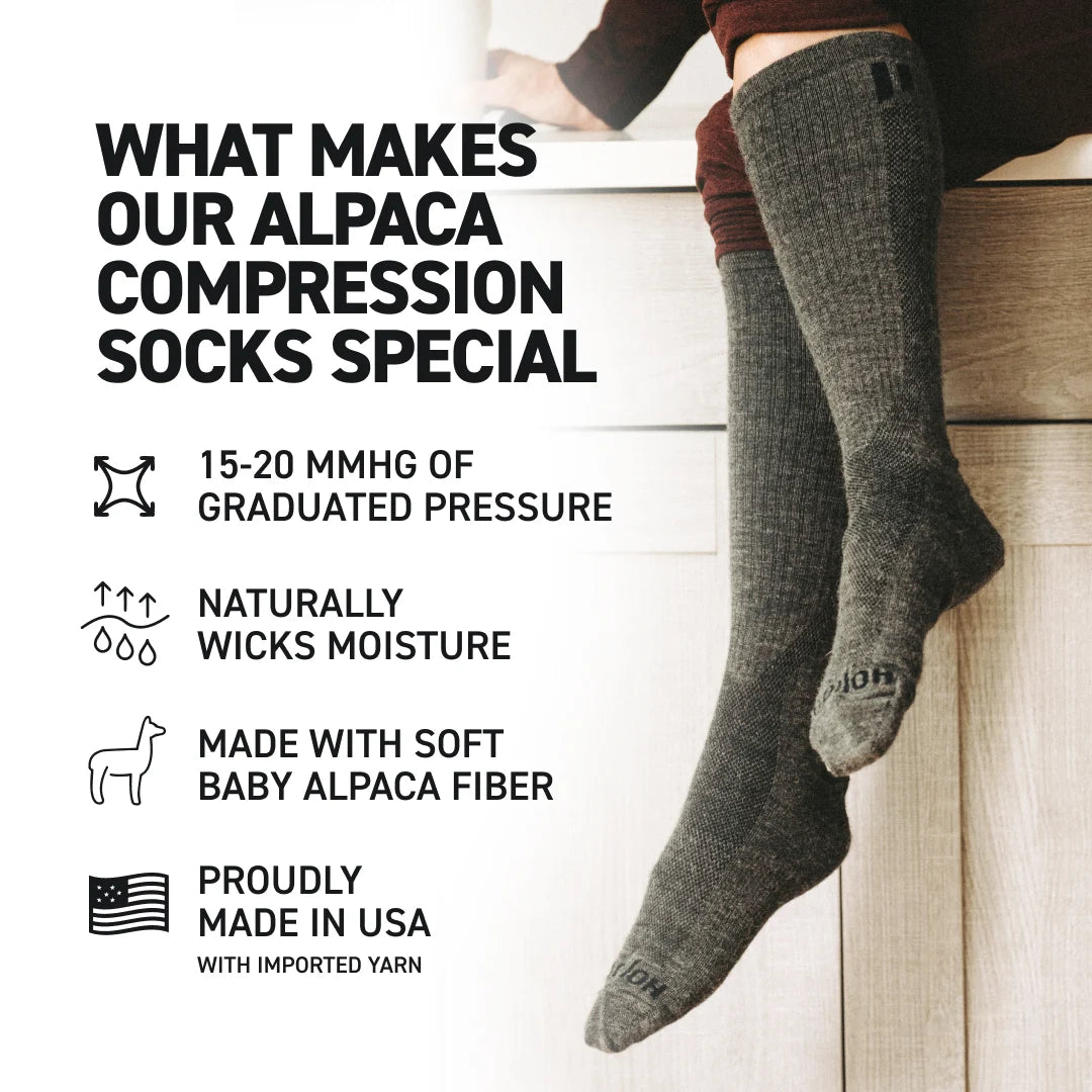 Alpaca Compression Socks detail